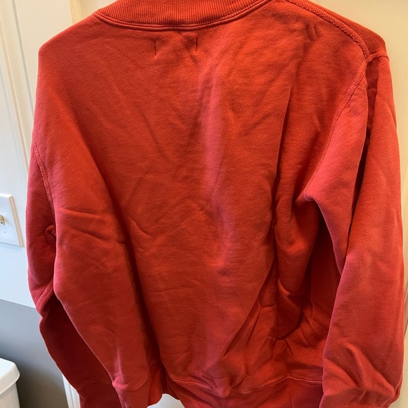 Polo By Ralph Lauren Orange/Salmon Button Up Pullover - Picture 2 of 3